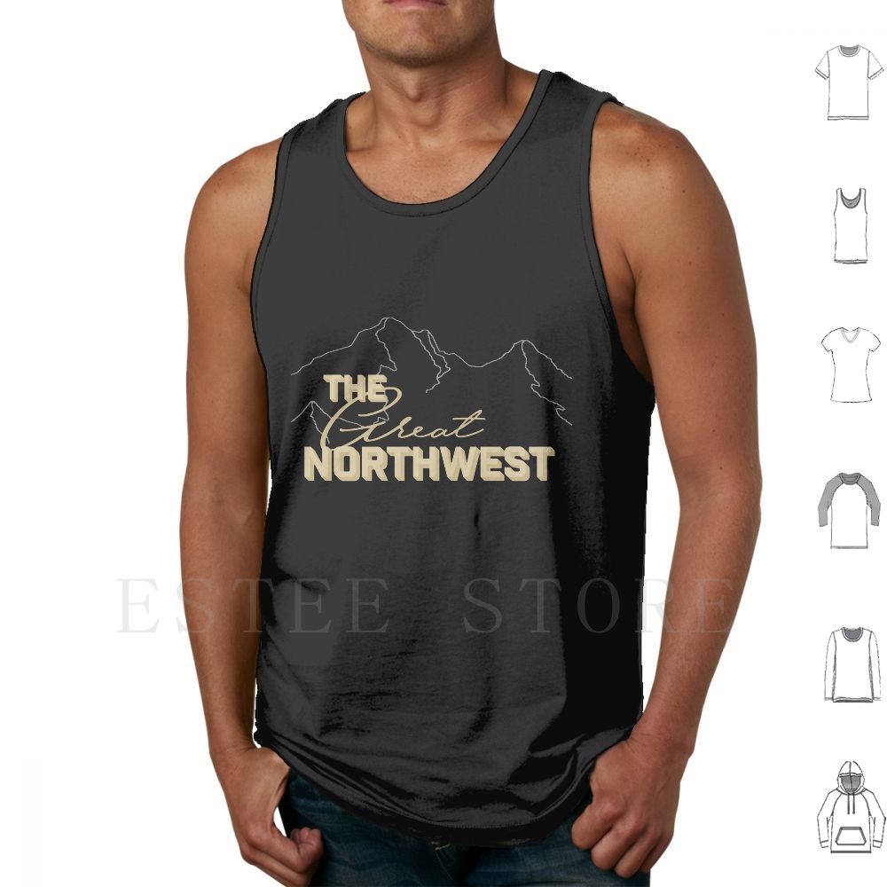 Mountain Biking Oregon - Camisetas sem mangas The Great Northwest,