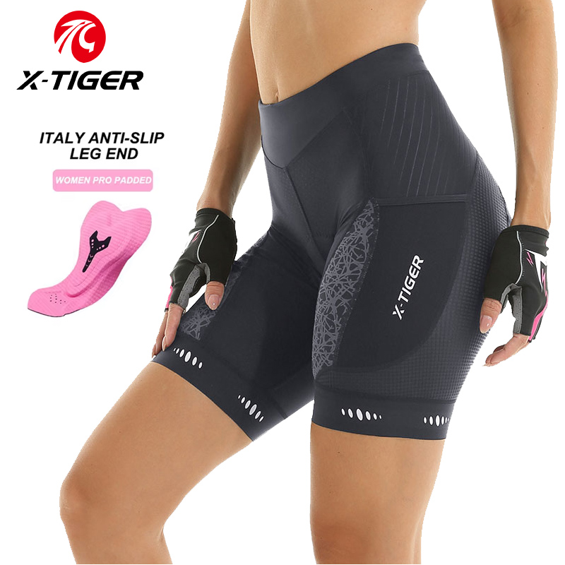 Mountain Biking Shorts Women - X-TIGER calções de ciclismo femininos competitivos