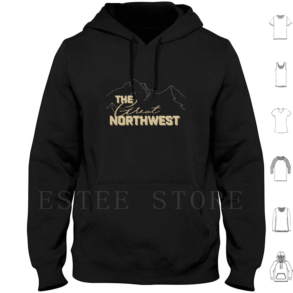 Mountain Biking Oregon - The Great Northwest Hoodies Manga Longa
