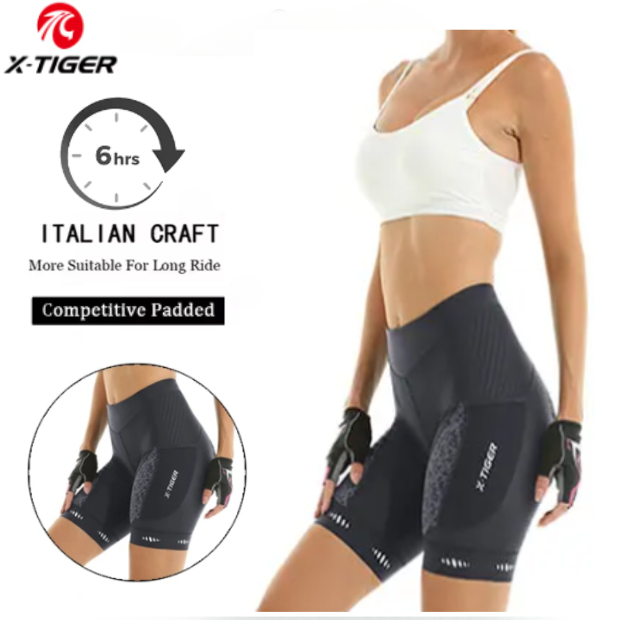 Mountain Biking Shorts Women - Calções de ciclismo X-tiger para mulher,