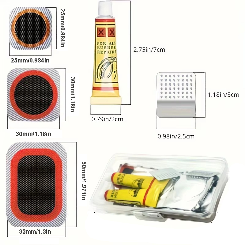 Kit de reparo de pneus de bici - Mountain Biking Tube avaliação e preço