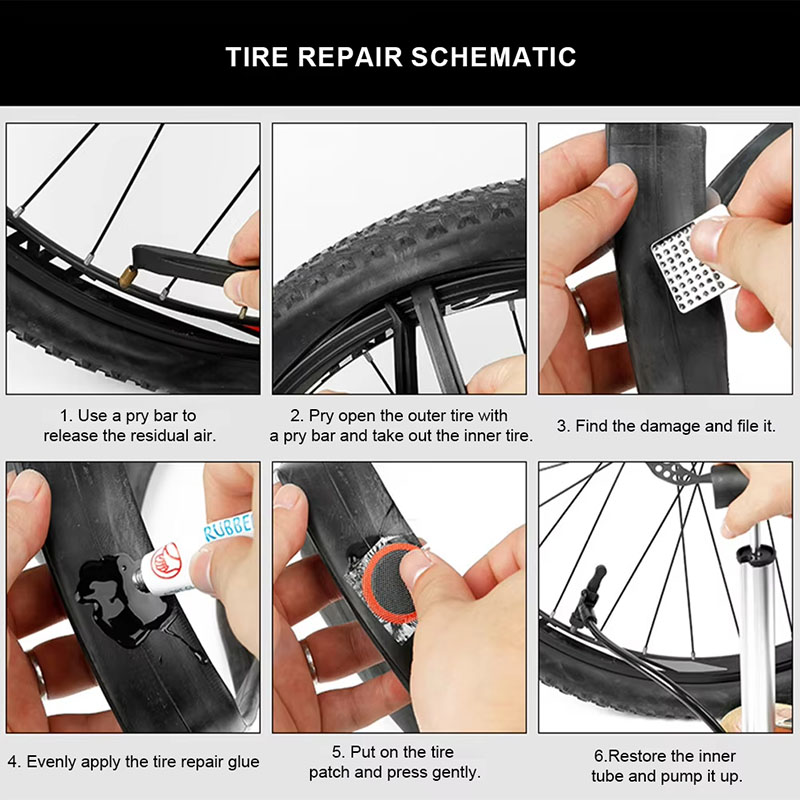 Kit de reparo de pneus de bici - Mountain Biking Tube avaliação e preço