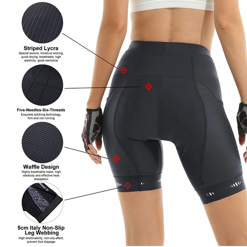 Calções de ciclismo X-tiger pa - Mountain Biking Shorts Women avaliação e preço