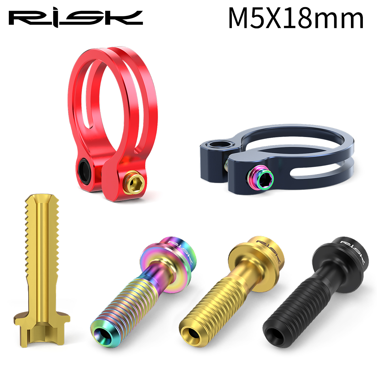 Parafusos de Assento RISK M5x1 - Mountain Biking Tube avaliação e preço