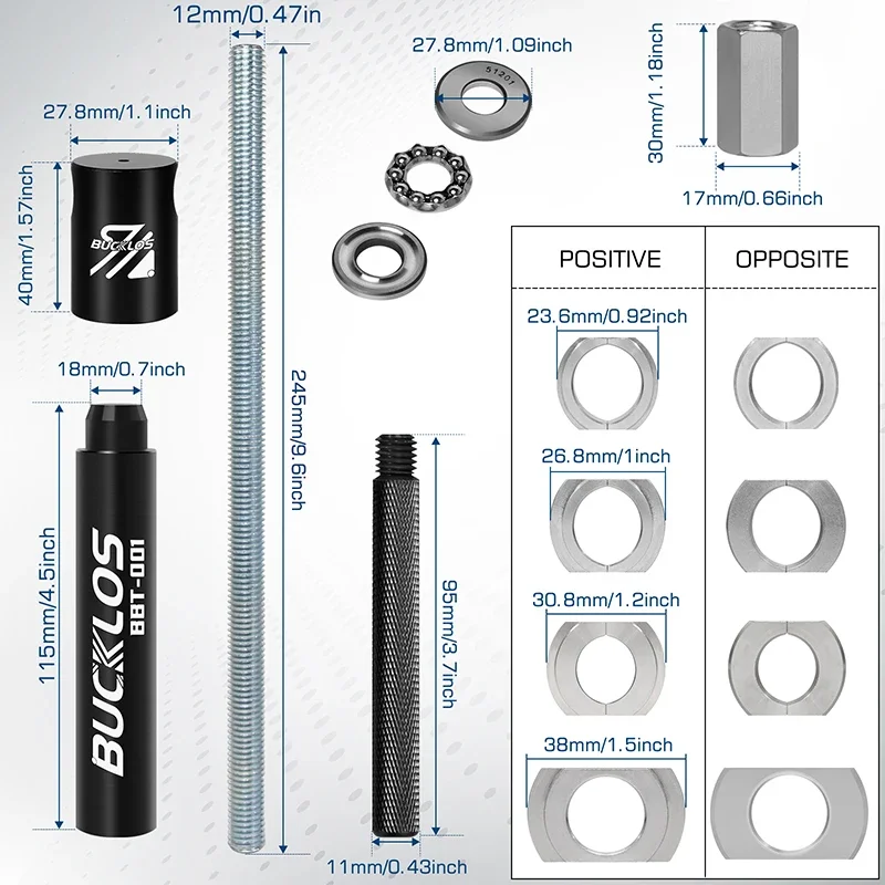 BUCKLOS-Bicycle Bottom Bracket - Bottom Bracket Press avaliação e preço
